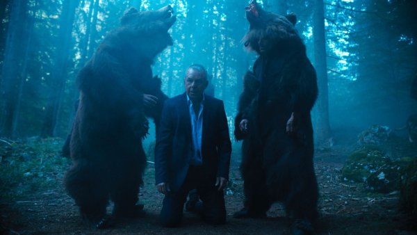 Hans Schüssler (Joachim Król) gerät bei seinen Ermittlungen in den rumänischen Karpaten in die Fänge von Gangstern, die sich, in Anlehnung an einen alten Brauch der Roma, als Bären maskiert haben. - © Hannes Hubach/ZDF/dpa