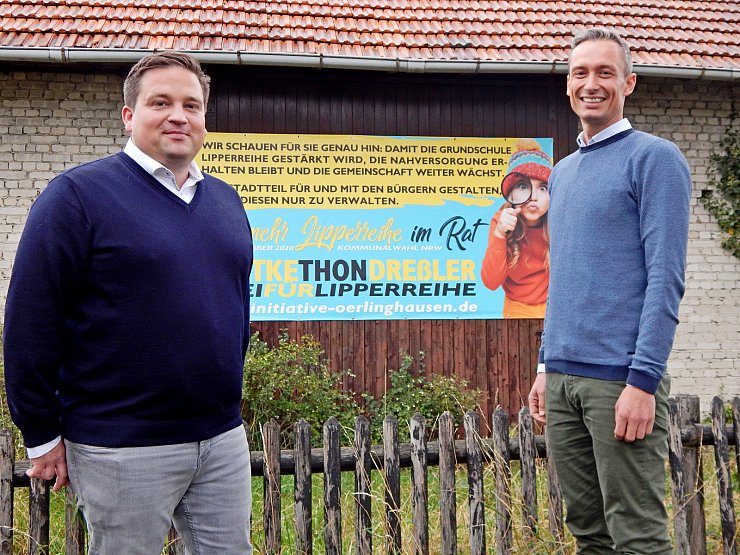 Dennis Thon und Daniel Bartke wollen in Oerlinghausen etwas bewegen. Sie haben die Initiative Oerlinghausen als politische Vereinigung gegründet und lehnen Fraktionszwang ab.  - © Gunter Held