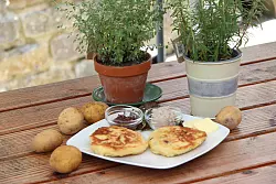 Wer das lippische „Nationalgericht" Pickert zubereiten möchte, kommt nicht ohne Kartoffeln aus. - © Christina Pfrommer