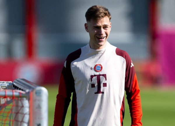 Fit für den Königsklassen-Kracher: Joshua Kimmich beim Abschlusstraining in München. - © Sven Hoppe/dpa