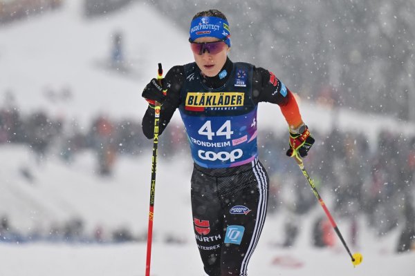 Katharina Hennig hat nach starkem Start eine Medaille verfehlt. - © Hendrik Schmidt/dpa