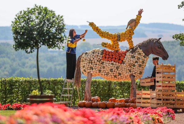 Im Schlosspark Lichtenwalde beginnt ein ungewöhnliches Festival. - © Jan Woitas/dpa