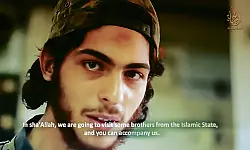 Tarik S. aus Bielefeld ist Teil einer Videoserie der Terrormiliz Islamischer Staat. Auf Deutsch spricht er in die Kamera (Untertitel: Englisch) und k&uuml;ndigt an, nun verletzte Br&uuml;der des Islamischen Staates in einem Lazarett zu besuchen. Der Zuschauer solle ihn dabei begleiten. - &copy; Repro: Wolfgang Rudolf