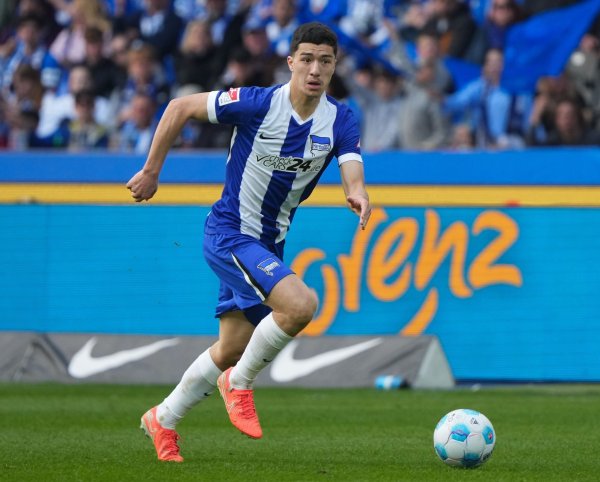 War einer von Herthas Schlüsselspielern: Ibrahim Maza. - © Soeren Stache/dpa
