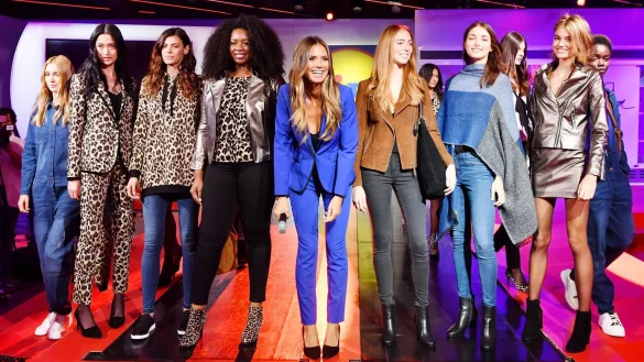 Heidi Klum mit ihrer Lidl-Kollektion - &copy; Foto: Slaven Vlasic/LIDL/dpa