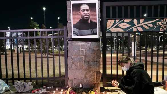 Mahnwache f&uuml;r George Floyd - &copy; Foto: John Arthur Brown/ZUMA Wire/dpa