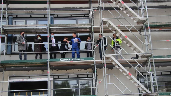 Richtfest Astrid-Lindgren-Schule am Vogelsang in Lemgo. - &copy; Katrin Kantelberg