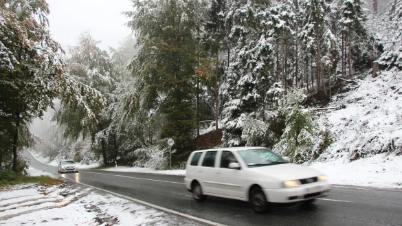 Schnee auf der Gausek&ouml;te. - &copy; Archivfoto: Marlen Grote