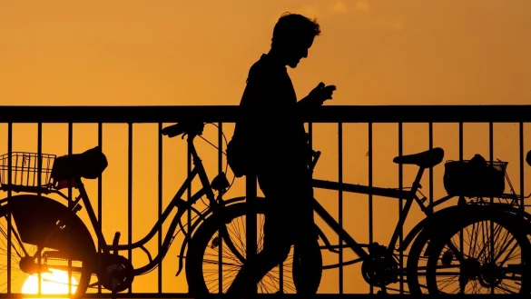 Mann mit Handy in der Hand - &copy; Foto: Gregor Fischer/dpa/dpa-tmn