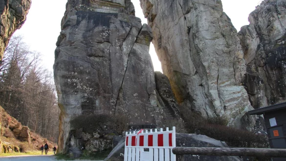 Ruhe herrscht in diesen Zeiten auch an den Externsteinen. - &copy; Silke Buhrmester