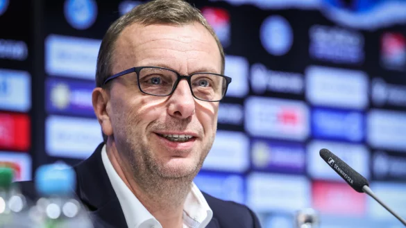 Christoph Wortmann, kaufmännischer Geschäftsführer von Arminia Bielefeld, bekam positive Nachrichten in Sachen Zulassungsverfahren. - © Sarah Jonek