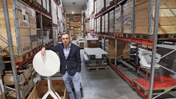 Axel von Hagen berichtet &uuml;ber den Messebau in Zeiten von Corona. Foto: Vera Gerstendorf-Welle - &copy; Vera Gerstendorf-Welle