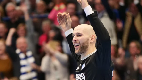 Urh Kastelic erlebte zwischen den Pfosten einen magischen Abend. - &copy; J&ouml;rg Hagemann