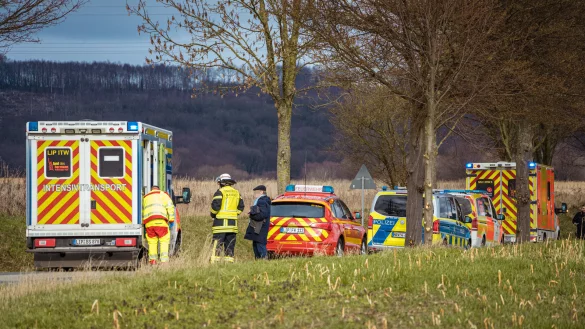 Aufnahme der Unfallursache an der Breder Straße. - © Freitag TV