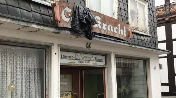 Heute steht das Haus Kracht in der Breiten Stra&szlig;e in keinem guten Zustand mehr da. - &copy; Nico D&uuml;llmann