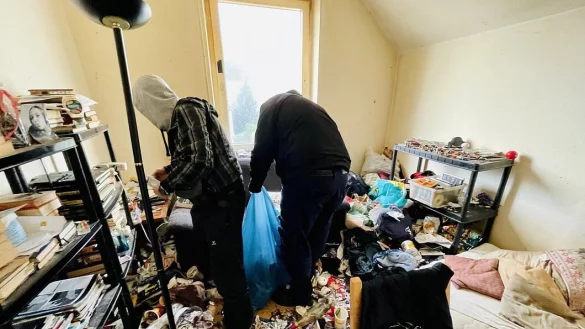 R&auml;umung einer Messie-Wohnung in Bielefeld im November 2021. - &copy; Stefan Becker