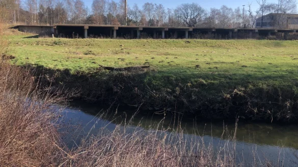 Das Wasser wurde durch die L&ouml;scharbeiten stark verschmutzt. - &copy; Sven Kienscherf