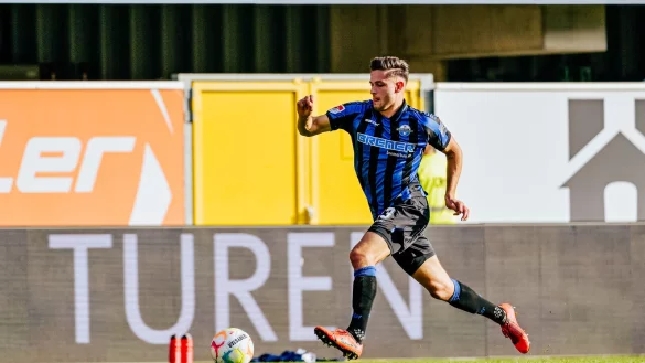 In seiner ersten Profisaison waren Marcel Hoffmeier zum Ende der Hinrunde ein wenig die K&ouml;rner ausgegangen. Doch nun kann der 23-j&auml;hrige SCP-Verteidiger wieder Vollgas geben. - &copy; Besim Mazhiqi