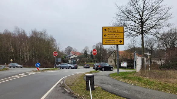 Die Kreuzung Billinghauser Stra&szlig;e/Hellweg soll sicherer werden. Es wird eine Ampelanlage geben, aber das zieht einige Umbauten nach sich - es wird noch dauern. - &copy; Astrid Sewing