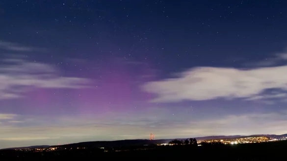 Die Aufnahme von Gabriele Prasse zeigt den Himmel &uuml;ber Blomberg und Istrup. - &copy; Gabriele Prasse