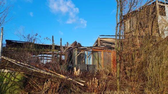 Die Ermittler haben in den Brandruinen keine Spuren f&uuml;r die ursache des Gro&szlig;brandes gefunden. - &copy; Marianne Schwarzer
