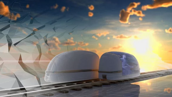 Diese Grafik zeigt, wie die Monocabs aussehen k&ouml;nnten (Stand: 2018). Das Schienenprojekt soll helfen, die Mobilit&auml;t in Lippe zu sichern. - &copy; Ilja Nowodworski