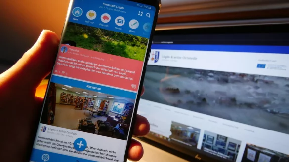 Auch L&uuml;gde ist jetzt in der Dorffunk-App des Fraunhofer-Instituts vertreten. - &copy; Jost Wolf