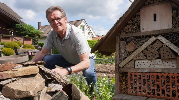 Flora und Fauna liegen Albert Holtkamp besonders am Herzen. Auch in seinem Garten hat der 65-J&auml;hrige ein Paradies f&uuml;r Insekten und andere Tiere geschaffen. - &copy; Michaela Wei&szlig;e