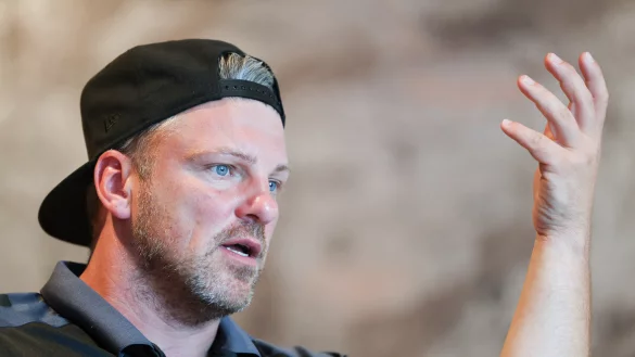 SCP-Coach Lukas Kwasniok zieht eine Trainingslager-Bilanz und blickt auf die anstehende Zweitliga-Saison. - &copy; Oliver Krato