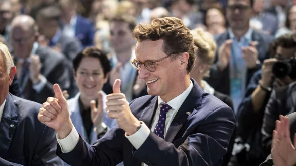 Hendrik W&uuml;st (CDU) f&uuml;hrt seit zwei Jahren eine schwarz-gr&uuml;ne Koalition in NRW. - &copy; Christoph Reichwein