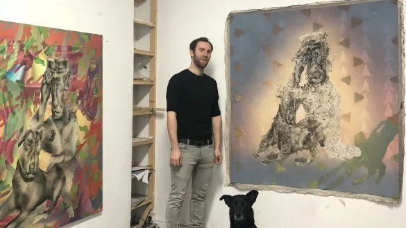 Michael Eppler in seinem Atelier. - &copy; Bildrechte: Michael Eppler