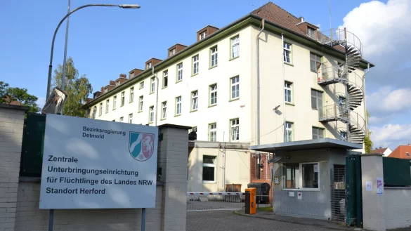 Die Zentrale Fl&uuml;chtlingsunterbringung (ZUE) in Herford. Hier soll es zu dem &Uuml;bergriff gekommen sein. - &copy; Susanne Blersch