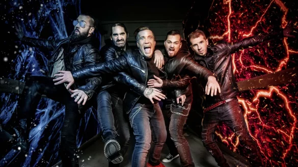 Die f&uuml;nf Musiker von "Eizbrand" bieten Deutschrock vom Niederrhein. Am Samstag, 17. August, treten sie beim "Rock am K&ouml;terberg" auf. - &copy; Bildrechte: Eizbrand