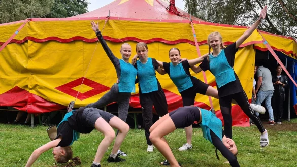 Das Workshop-Projekt des Circus Soluna begeisterte die Zuschauer. - &copy; Katja Rummel