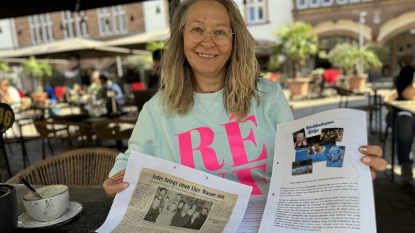 Beate Mozygemba geh&ouml;rte seinerzeit zu den Motoren, die das kleine Freibad "Pf&uuml;tze" vor dem Aus gerettet haben. - &copy; Sandra Castrup