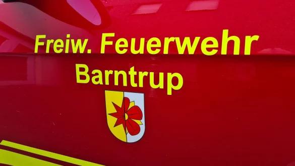 Die Feuerwehr Barntrup war am Mittwochmorgen im Stadtgebiet im Einsatz. - © Nadine Uphoff