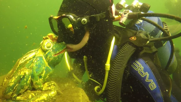 Der verzauberte Frosch kann auch im See auf uns warten. - &copy; TC Lemgo