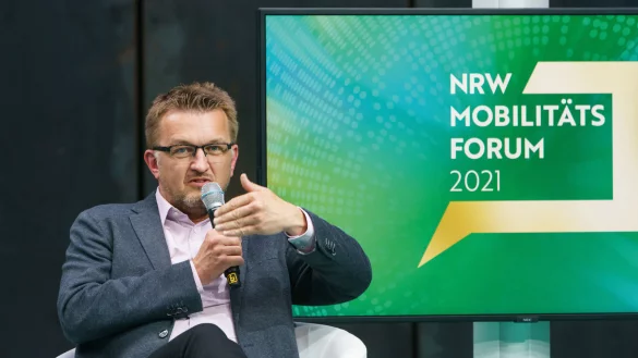 NWL-Gesch&auml;ftsf&uuml;hrer Joachim K&uuml;nzel, hier beim NRW-Mobilit&auml;tsforum 2021. - &copy; Volker Wiciok