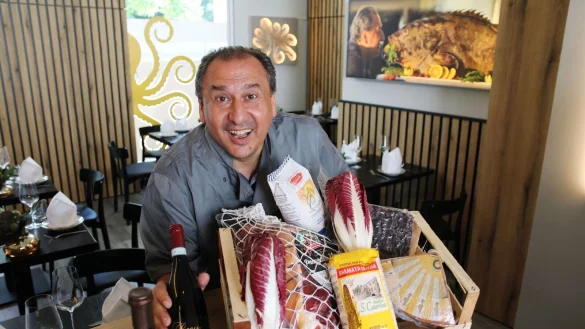 Polenta, Prosciutto, Radicchio und Wein - alles aus Venezien: Orlando Rollo legt in seinem neuen italienischen Restaurant "Orlando" in der Paderborner Rathauspassage besonderen Wert auf die Herkunft der Zutaten. - &copy; Lena Henning