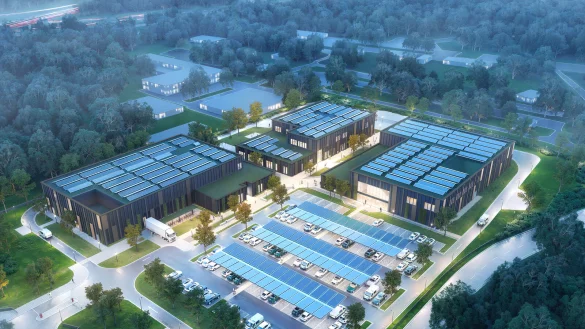 So k&ouml;nnten sie aussehen: An zehn Standorten in Deutschland baut die Bielefelder Firma Goldbeck in naher Zukunft Einsatztrainingszentrum f&uuml;r den Zoll. - &copy; Goldbeck