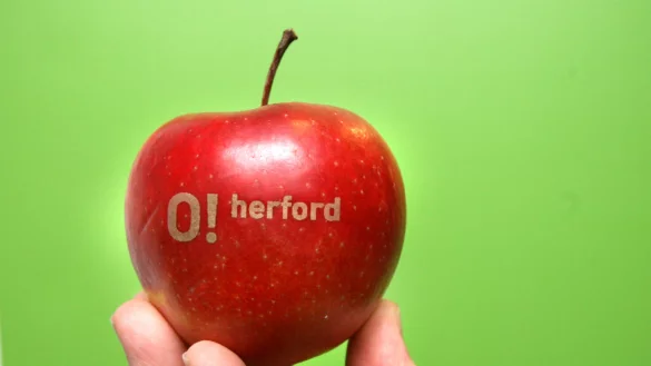 So sieht der Slogan der Stadt Herford aus. - &copy; (Archivbild): Frank-Michael Kiel-Steinkamp