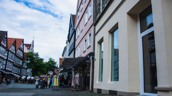 Die Lange Stra&szlig;e soll umgestaltet werden. Der Abschnitt zwischen Marktplatz und der Kreuzung Krumme Stra&szlig;e und Exterstra&szlig;e wird als erstes in Angriff genommen. - &copy; Raphael Bartling