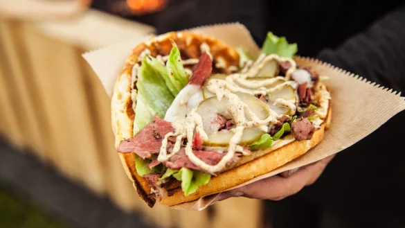 Auf dem Salzhof findet am Wochenende wieder ein "Streetfood Festival" statt. - &copy; Eventwerk Lippstadt