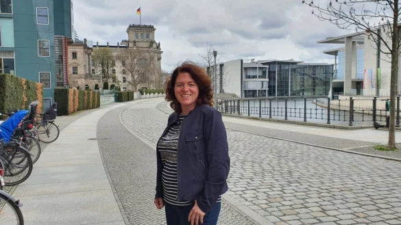 Die Bundestagsabgeordnete Kerstin Vieregge &auml;u&szlig;ert sich zu den neuesten Ma&szlig;nahmen zur Bek&auml;mpfung der Corona-Pandemie. - &copy; B&uuml;ro Kerstin Vieregge