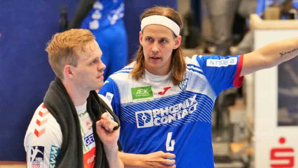 Zwei isl&auml;ndische Tormaschinen: Omar Ingi Magnusson und Bjarki Mar Elisson. - &copy; J&ouml;rg Hagemann