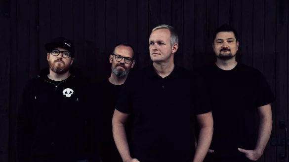 Björn, Daniel, Sascha und Jens sind die Projektgruppe Die Band und haben eine neue Single rausgebracht. - © Timo Ehlert