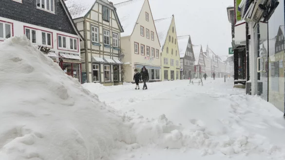 Die Mittelstra&szlig;e in Lemgo ist kaum wiederzuerkennen. - &copy; Nicole Ellerbrake
