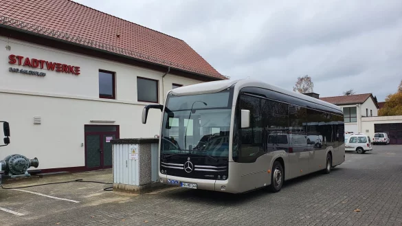Zu Testzwecken haben die Stadtwerke einen &bdquo;eCiatro&ldquo; von Mercedes im Einsatz gehabt. - &copy; stadtwerke bad salzuflen