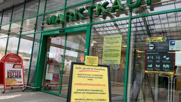Der Marktkauf in Bielefeld-Gadderbaum war Donnerstagmorgen aufgrund eines Kassen-Softwarefehlers nicht einsatzbereit. - &copy; Barbara Franke