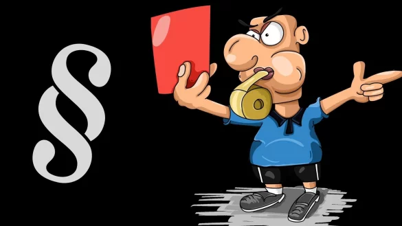 Eine Rote Karte gegen Gewalt im Sport. - © Dmitry Abramov (Pixabay) - bearbeitet von Yannick Sonntag